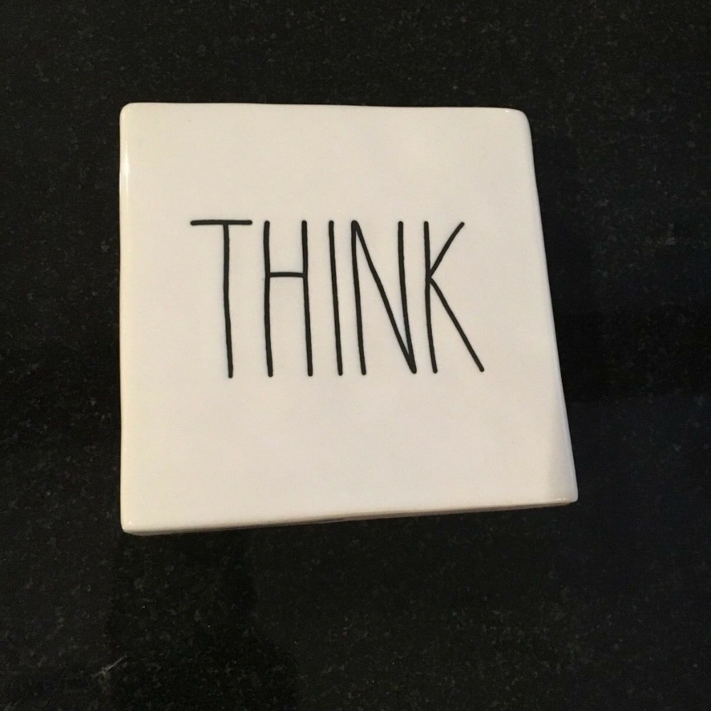 Rae Dunn Think Evolve Paperweight, New